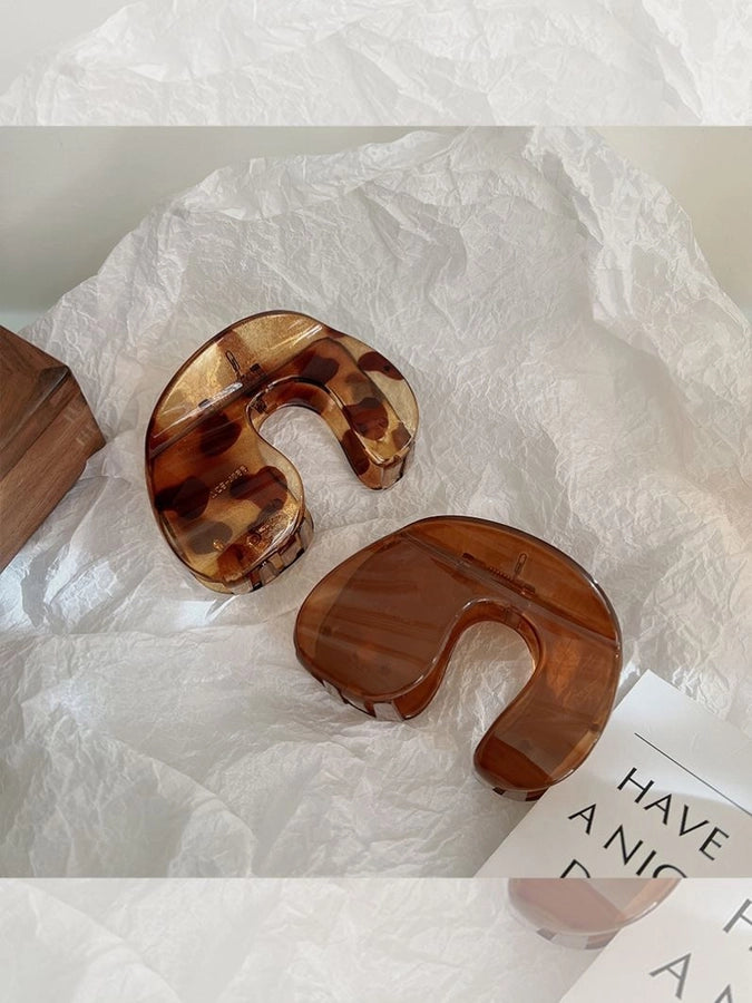 women's ig style geometric plastic stoving varnish hair claws