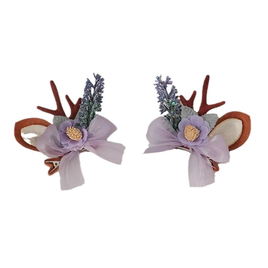 simple style bow knot cloth contrast collar hair band