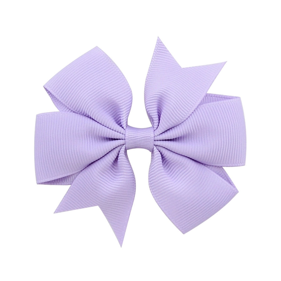 fashion baby v-shaped ribbed ribbon bow hairpin hair accessories