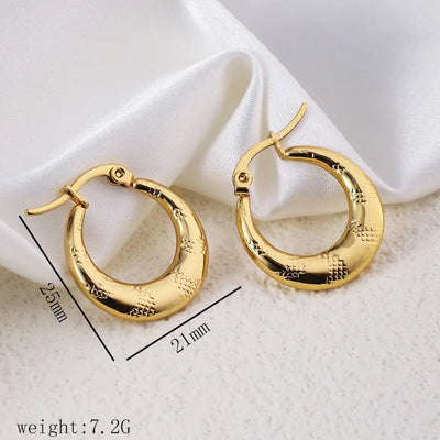 1 Pair Simple Style Commute Geometric Heart Shape Plating Titanium Steel Drop Earrings Earrings Ear Studs