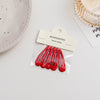 simple style solid color metal hollow out hair clip
