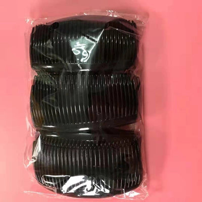 Factory direct sales 29 teeth black coffee plastic bangs comb hair plate Korean fashion hair comb