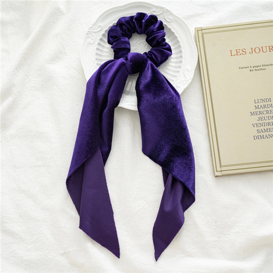 Women's Simple Style Classic Style Solid Color Flannel Hair Tie