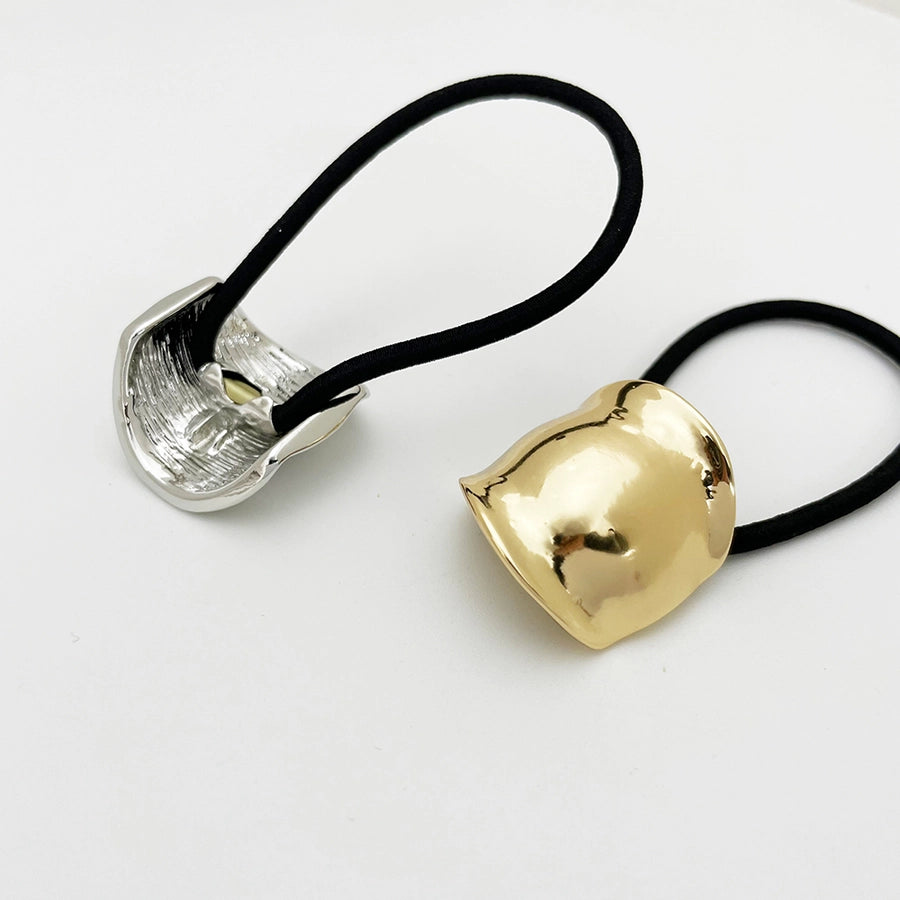 Women's Casual Elegant Semicircle Alloy Elastic Band Hair Tie