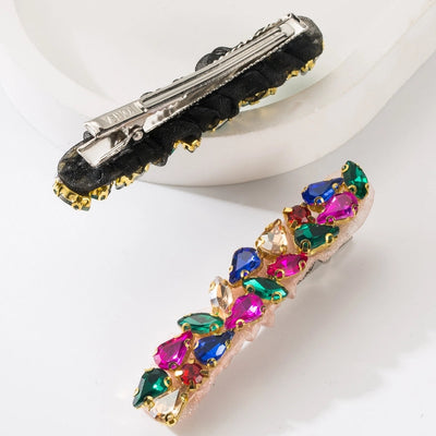 Women's Casual Vacation Classic Style Water Droplets Alloy Inlay Glass Hair Clip