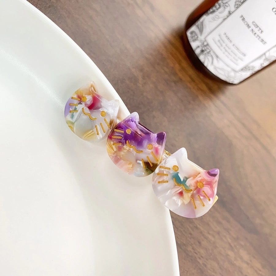 Women's Cute Cat Acetic acid sheets Hair Clip