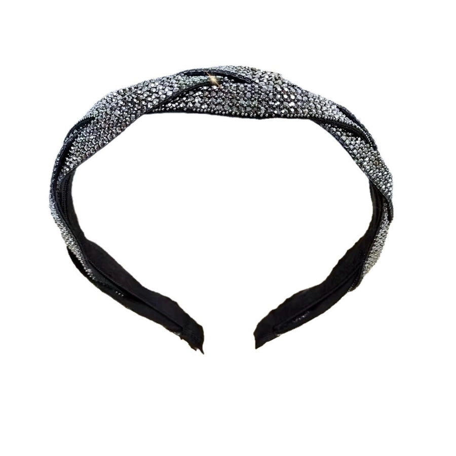 Women's Simple Style Classic Style Solid Color Alloy Rhinestone Inlay Hair Band