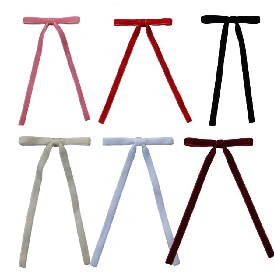 Women's Sweet Solid Color Cloth Handmade Hair Clip