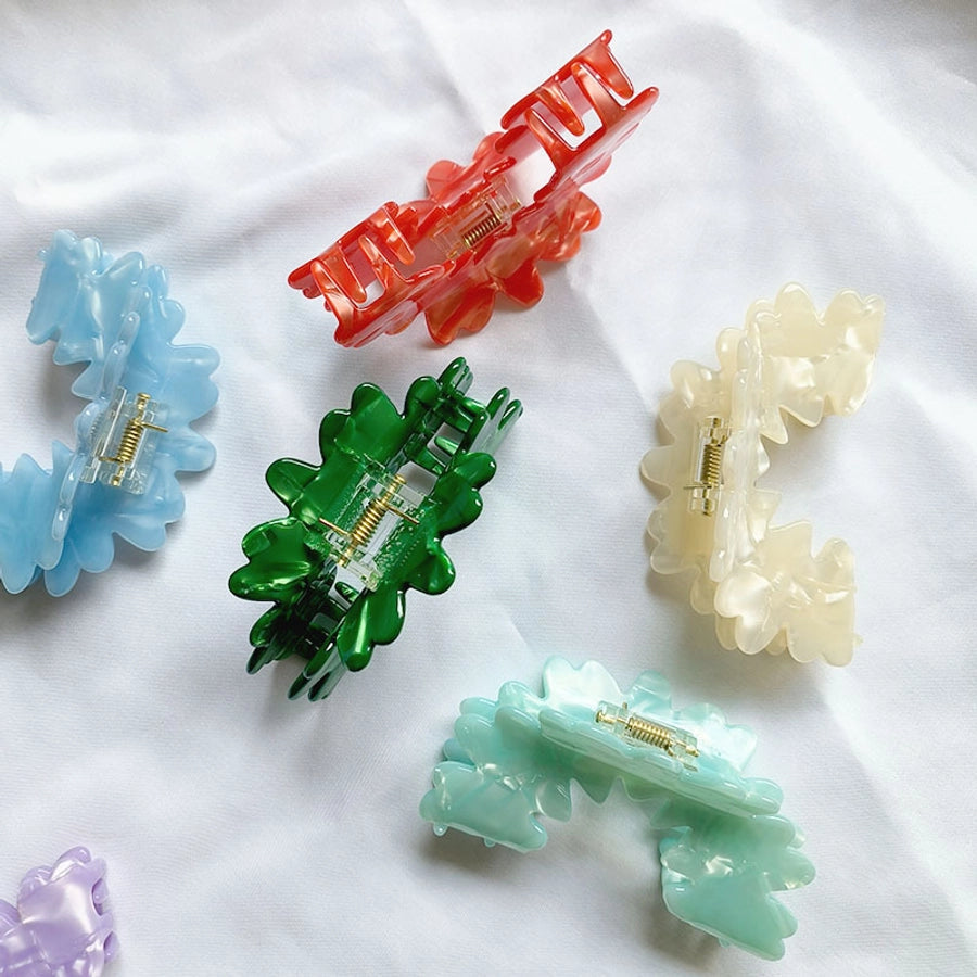 Women's Casual Simple Style Streetwear Solid Color Acetic acid sheets Hair Claws