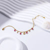 Sweet Flower 304 Stainless Steel Artificial Pearl Bracelets In Bulk