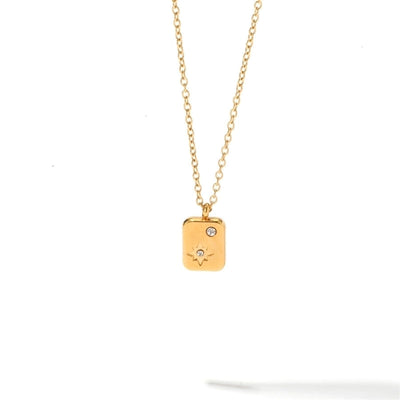 Jewelry Simple Style Classic Style Heart Shape 304 Stainless Steel Rhinestones Inlay Pendant Necklace