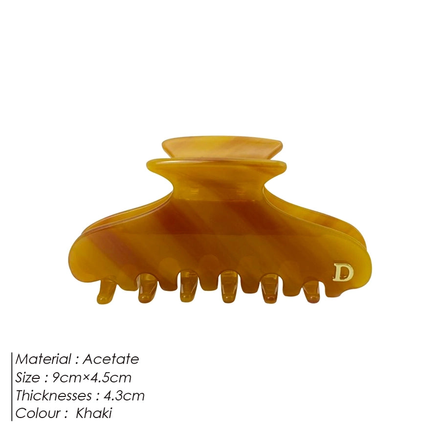 Women's Basic Simple Style Classic Style Letter Acetic acid sheets Hair Claws