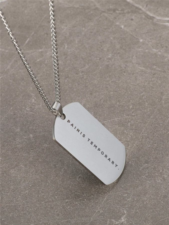 Jewelry Basic Classic Style Commute Letter Rectangle 304 Stainless Steel Pendant Necklace