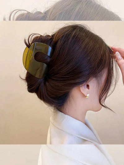 women's ig style geometric plastic stoving varnish hair claws