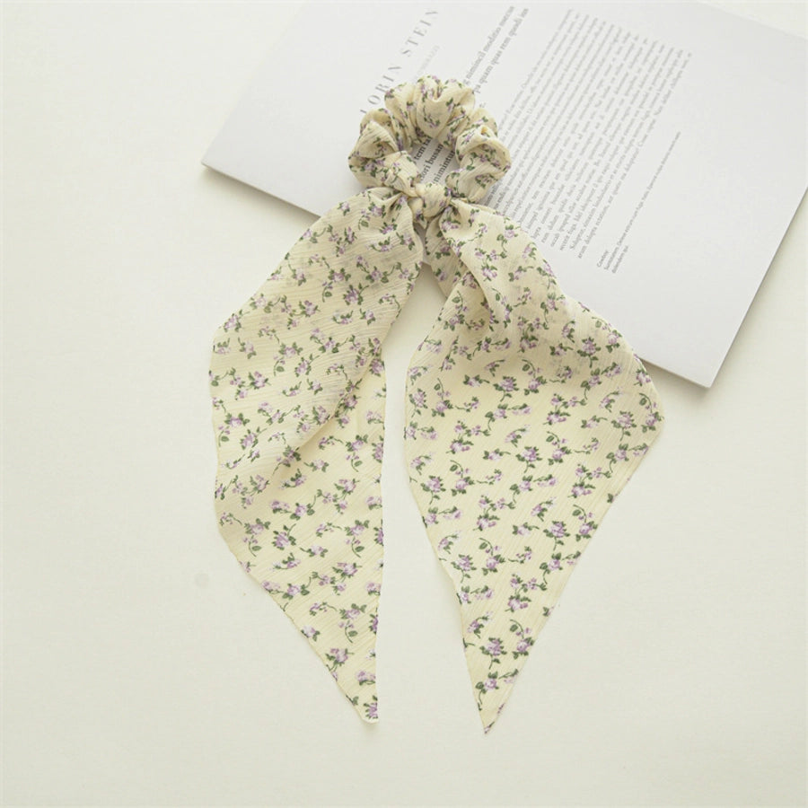 pastoral flower cloth hair tie