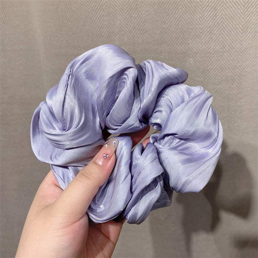simple style solid color cloth hair tie