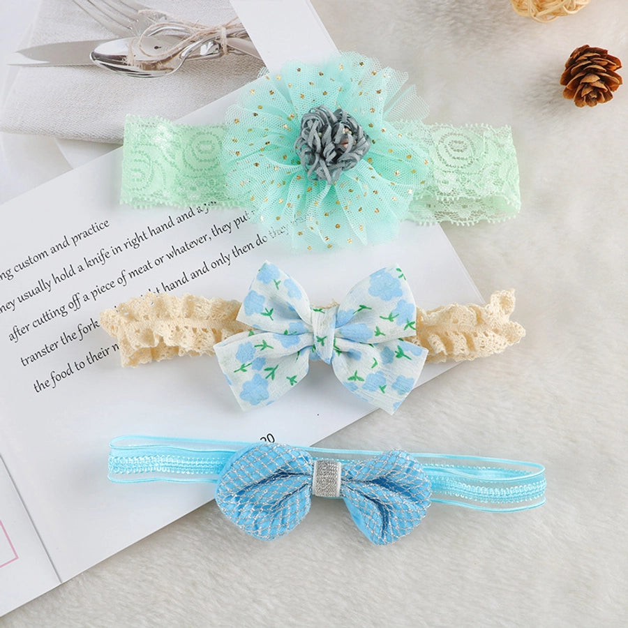 Korean style baby hair band cute princess bow flower crown children hair accessories newborn photo headdress suit