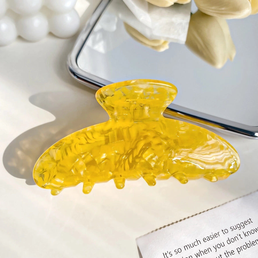 Women's IG Style French Style Color Block Acetic acid sheets Hair Claws