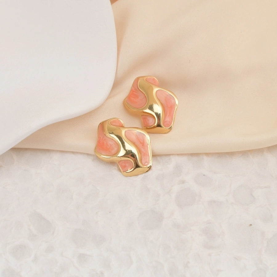 1 Pair Casual Simple Style Classic Style Geometric 304 Stainless Steel Ear Studs