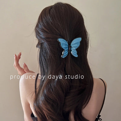 Women's Sweet Cool Style Butterfly Metal Plating Hair Claws