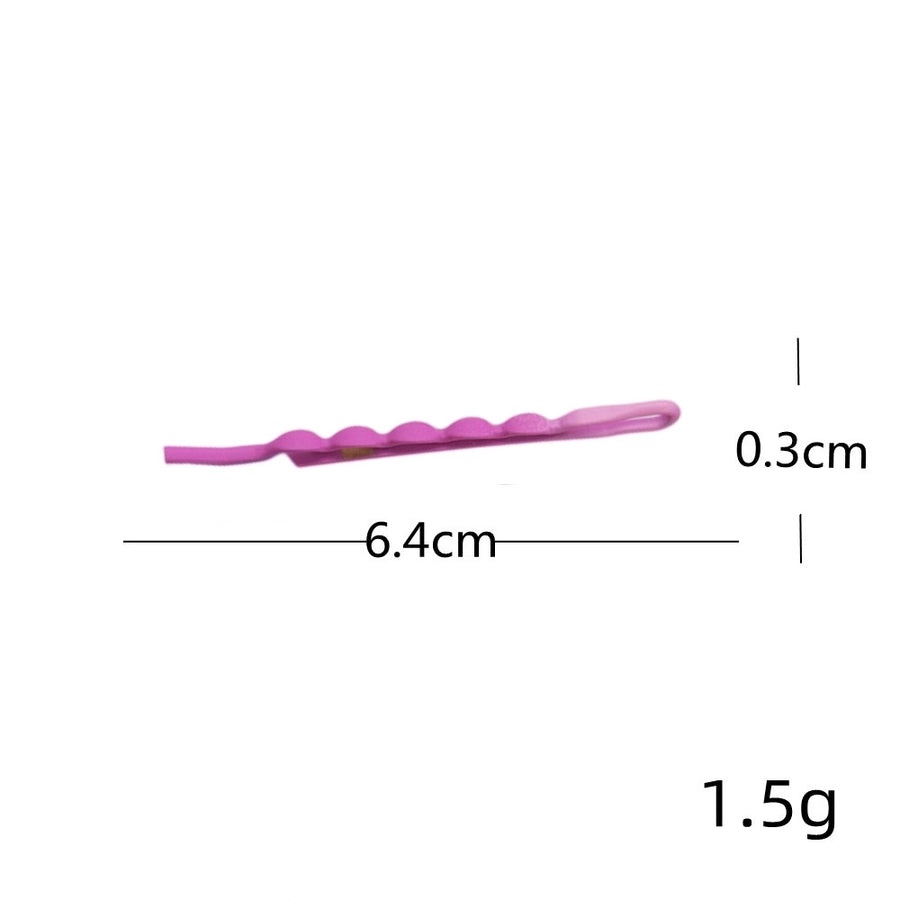 women's simple style solid color metal stoving varnish hair clip