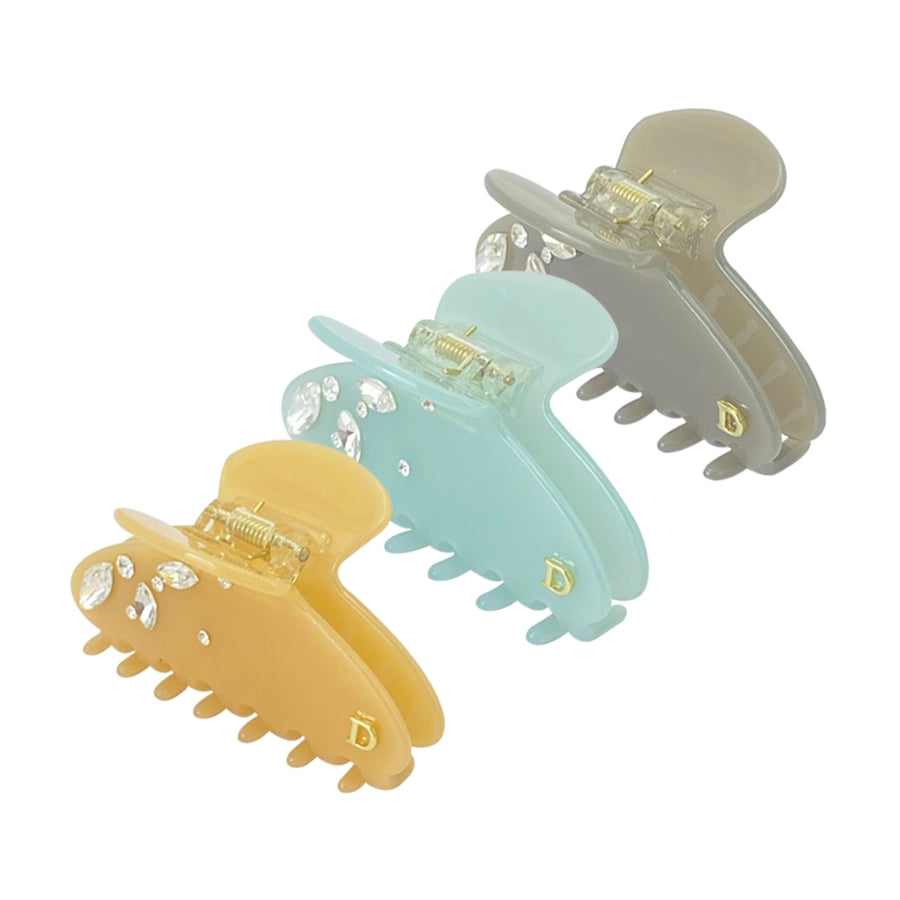 Women's Elegant Modern Style Geometric Acetic acid sheets Inlay Rhinestones Hair Clip Hair Claws