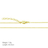 Copper 18K Gold Plated Solid Color Necklace