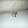 1 Piece Simple Style Geometric Titanium Steel Zircon Ear Studs
