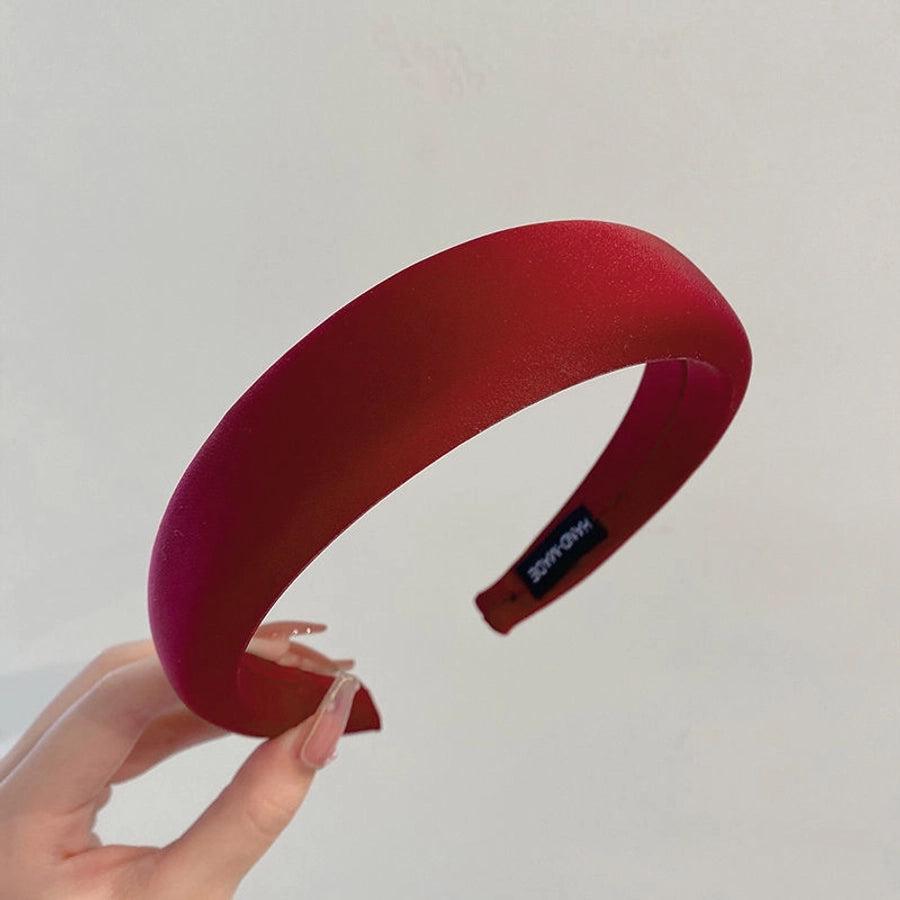 fashion solid color cloth handmade hair band 1 piece