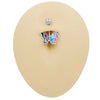 1 Piece Lip Rings Sexy Classic Style Heart Shape Smile Face Butterfly Pure Titanium Titanium Alloy Epoxy Plating Acrylic Rhinestones Glass White Gold Plated Belly Rings