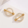 Ear Cartilage Rings & Studs Modern Style Simple Style Round 304 Stainless Steel Inlay Zircon Ear Cartilage Rings & Studs