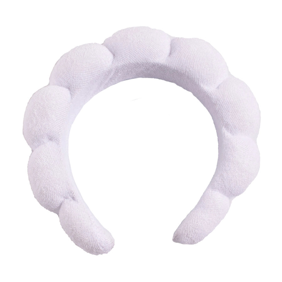 simple style color block towel velvet hair band