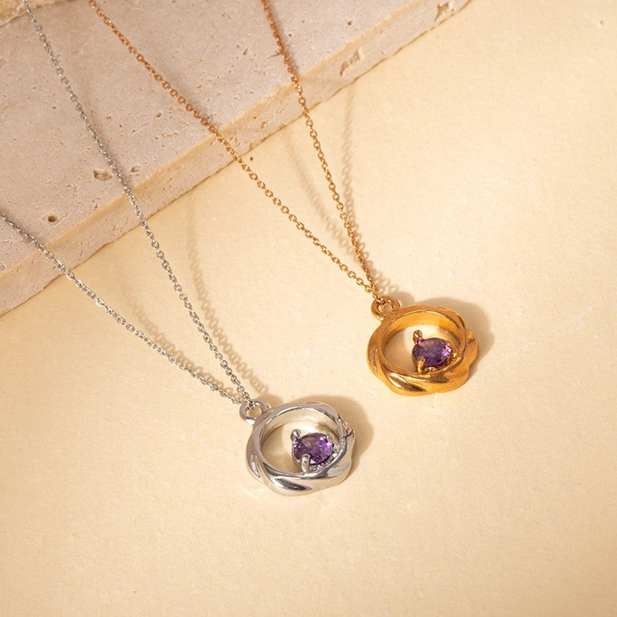 Jewelry IG Style Vintage Style Geometric 304 Stainless Steel Pendant Necklace