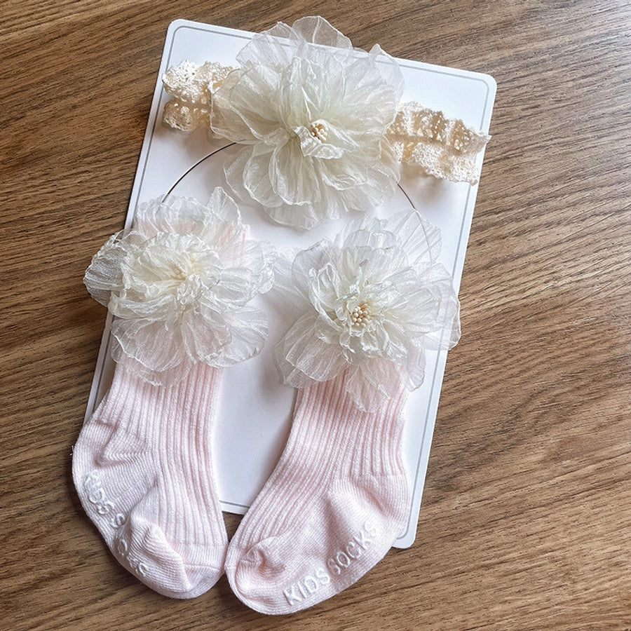 cute sweet flower bow knot ribbon lace sequins handmade hair band