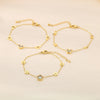Vintage Style Streetwear Flower 304 Stainless Steel 18K Gold Plated Bracelets In Bulk