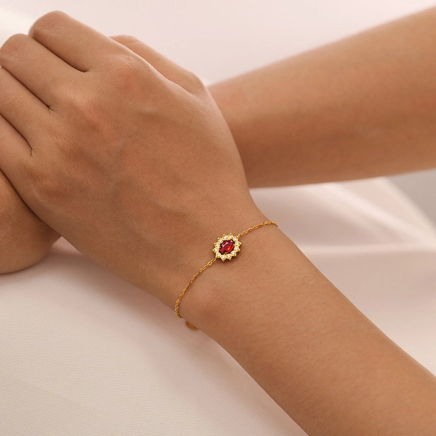 Simple Style Geometric 304 Stainless Steel cable chain Bracelets In Bulk