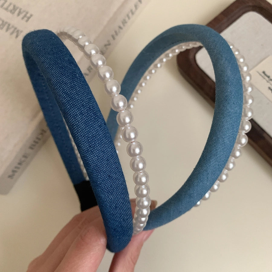 Women's Elegant Simple Style Solid Color Cloth Hair Band