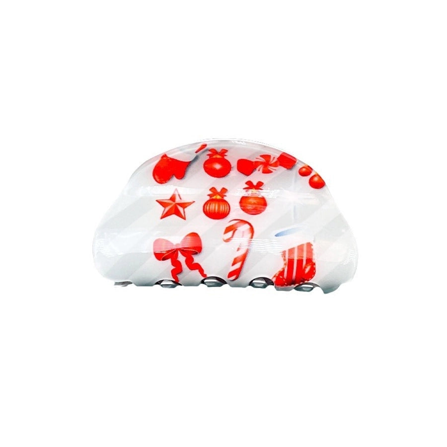 Christmas Basic Women's Christmas Tree Deer PVC Hair Claws