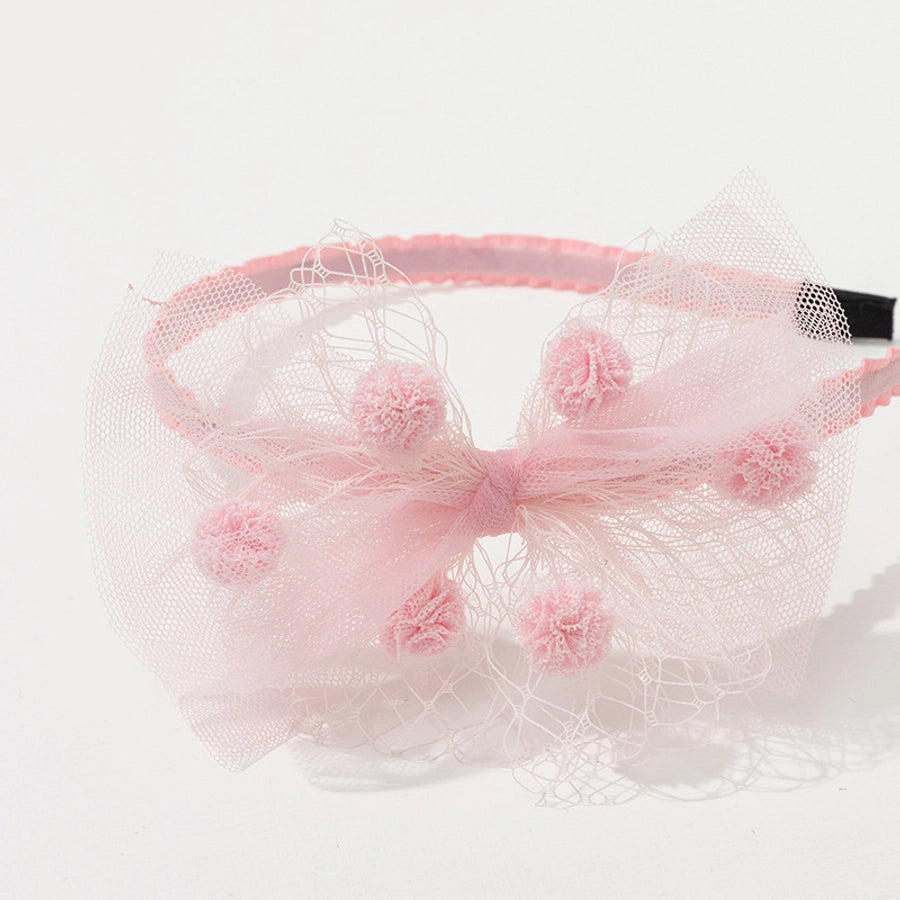 kid's simple style bow knot gauze hair band