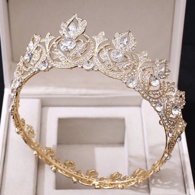 fashion crown alloy inlay rhinestones crown 1 piece