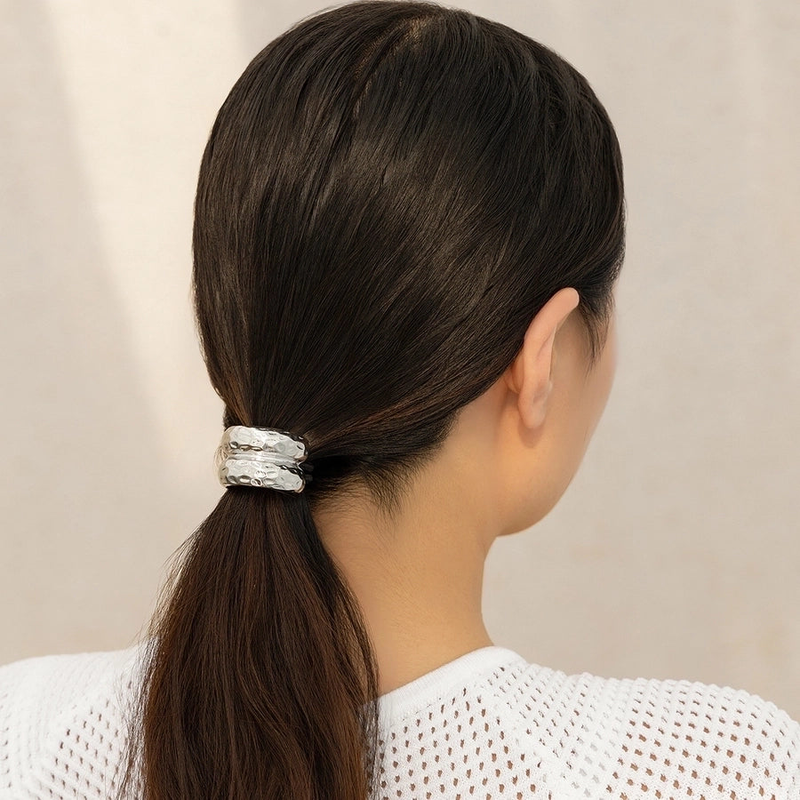 Women's Simple Style Solid Color Alloy Plating Hair Tie