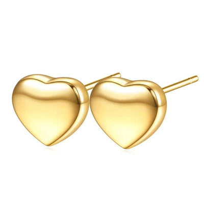 Jewelry Simple Style Classic Style Heart Shape Titanium Steel Plating Bracelets Earrings Necklace