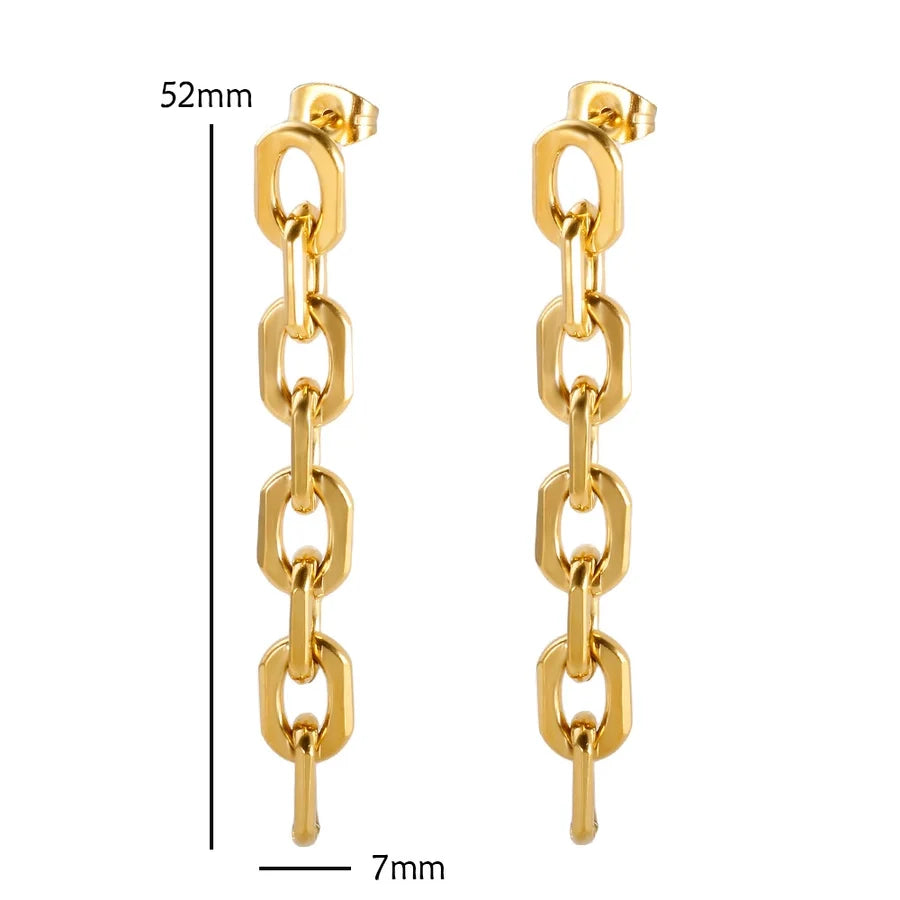 Jewelry Simple Style Geometric 304 Stainless Steel Plating Bracelets Earrings Necklace