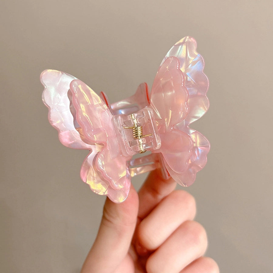 Women's Sweet Simple Style Butterfly Arylic Hair Claws