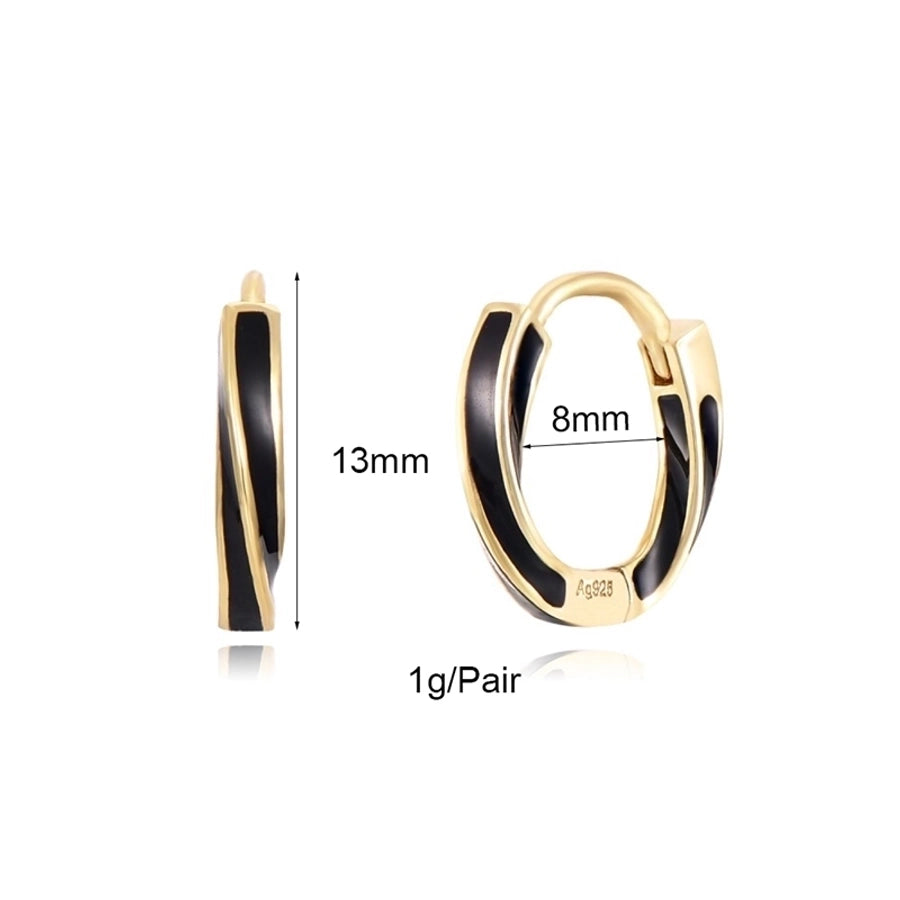 1 Pair Hip-Hop French Style Cool Style Devil's Eye Star Irregular Copper Zircon 24K Gold Plated Hoop Earrings Drop Earrings Ear Cuffs