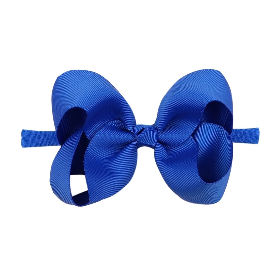 2337 20 color bubble flower headband new children bow nylon hair band  baby hair accessories