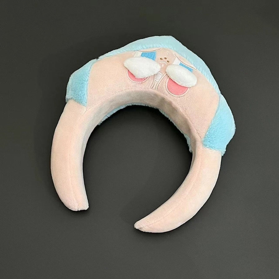 new cartoon crybaby crying baby hairband sweet cute girl wash hair band net red hair card headdress