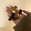 Women's Casual Simple Style Letter Flower Metal Hair Tie