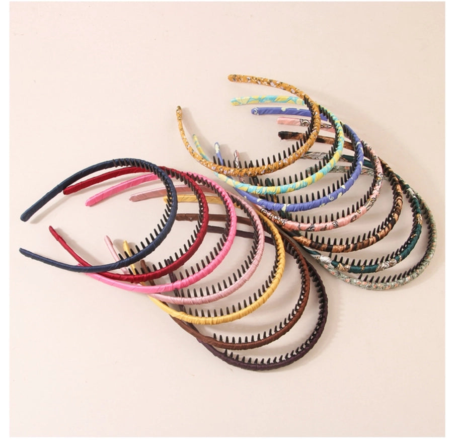 Hot-selling Basic Bangs Broken Hair Band Wash Face Pressure Hair Non-slip Toothed Broken Flower Hair Band Summer Women's Hair Accessories