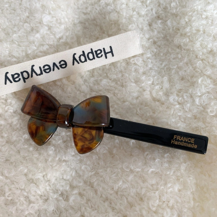 simple style bow knot acetic acid sheets hair clip